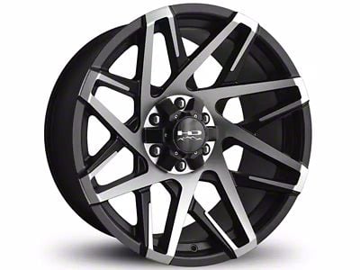 HD Off-Road Wheels Canyon Satin Black Machined 6-Lug Wheel; 20x10; -25mm Offset (10-24 4Runner)