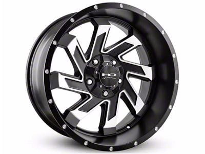 HD Off-Road Wheels SAW Gloss Black Milled 6-Lug Wheel; 22x10; -10mm Offset (10-24 4Runner)