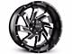 HD Off-Road Wheels SAW Gloss Black Milled 6-Lug Wheel; 22x10; -10mm Offset (10-24 4Runner)