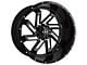 HD Off-Road Wheels SAW Gloss Black Milled 6-Lug Wheel; 22x12; -44mm Offset (10-24 4Runner)