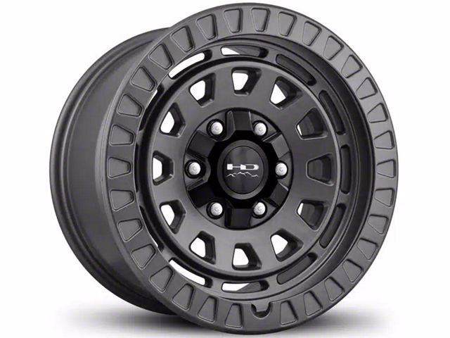 HD Off-Road Wheels Venture Satin Dark Gray 6-Lug Wheel; 17x9; 0mm Offset (2024 Tacoma)