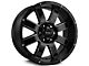 HD Off-Road Wheels 8 Point Gloss Black Milled 6-Lug Wheel; 20x9; -12mm Offset (03-09 4Runner)