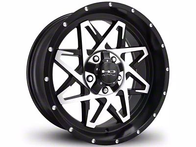 HD Off-Road Wheels Caliber Satin Black Machined 6-Lug Wheel; 20x10; -25mm Offset (03-09 4Runner)