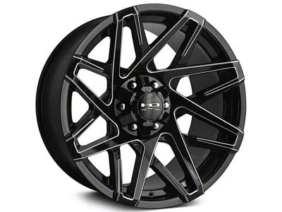 HD Off-Road Wheels Canyon Gloss Black Milled 6-Lug Wheel; 20x10; -25mm Offset (03-09 4Runner)