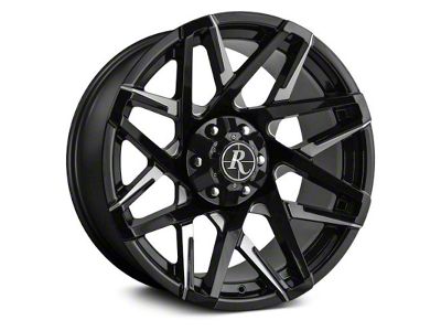 HD Off-Road Wheels Canyon Gloss Black Milled 6-Lug Wheel; 20x9; 0mm Offset (03-09 4Runner)