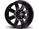 HD Off-Road Wheels 8 Point Gloss Black Milled 6-Lug Wheel; 20x9; -12mm Offset (22-24 Bronco Raptor)