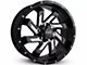 HD Off-Road Wheels SAW Gloss Black Milled 6-Lug Wheel; 22x12; -44mm Offset (22-24 Bronco Raptor)