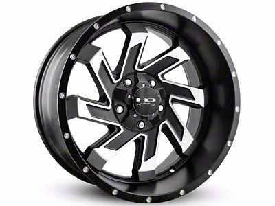 HD Off-Road Wheels SAW Satin Black Machined 6-Lug Wheel; 22x12; -44mm Offset (22-24 Bronco Raptor)