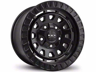 HD Off-Road Wheels Venture Satin Black 6-Lug Wheel; 17x9; -12mm Offset (22-24 Bronco Raptor)