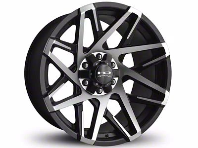 HD Off-Road Wheels Canyon Satin Black Machined 6-Lug Wheel; 20x10; -25mm Offset (22-24 Bronco Raptor)