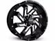 HD Off-Road Wheels SAW Gloss Black Milled Wheel; 20x10 (20-24 Jeep Gladiator JT)