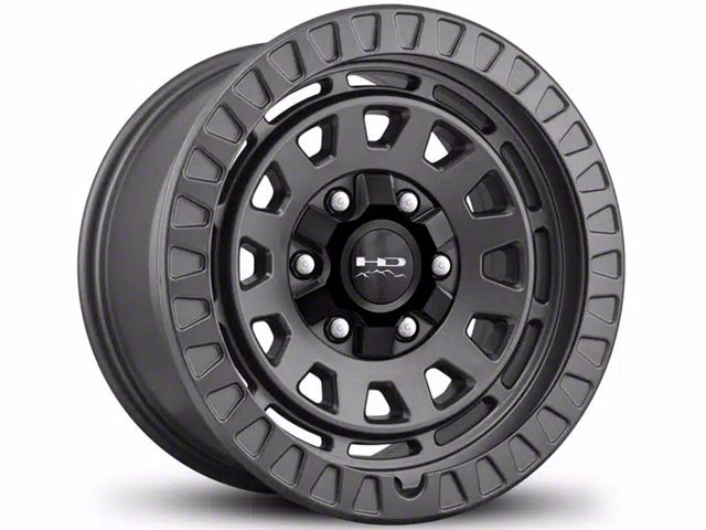 HD Off-Road Wheels Venture Satin Dark Gray Wheel; 17x9 (20-24 Jeep Gladiator JT)