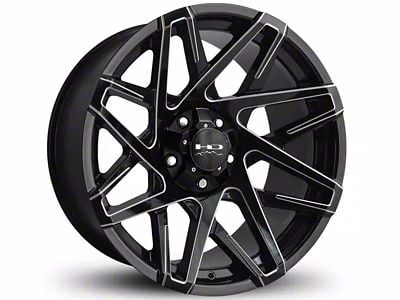 HD Off-Road Wheels Canyon Gloss Black Milled Wheel; 20x10; -25mm Offset (22-24 Jeep Grand Cherokee WL)