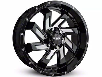 HD Off-Road Wheels SAW Gloss Black Milled Wheel; 20x10; -25mm Offset (22-24 Jeep Grand Cherokee WL)