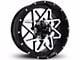 HD Off-Road Wheels Gridlock Satin Black Machined Wheel; 20x10; -25mm Offset (99-04 Jeep Grand Cherokee WJ)