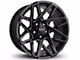 HD Off-Road Wheels Canyon Gloss Black Milled Wheel; 20x10; -25mm Offset (11-21 Jeep Grand Cherokee WK2)