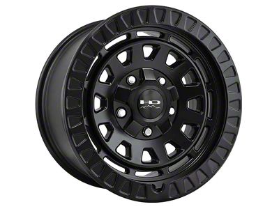 HD Off-Road Wheels Venture Satin Black Wheel; 17x9; -12mm Offset (87-95 Jeep Wrangler YJ)