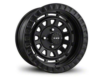 HD Off-Road Wheels Venture Satin Black Wheel; 17x9 (87-95 Jeep Wrangler YJ)