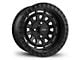 HD Off-Road Wheels Venture Satin Black Wheel; 17x9 (87-95 Jeep Wrangler YJ)