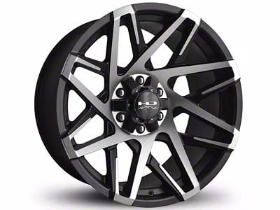 HD Off-Road Wheels Canyon Satin Black Machined 6-Lug Wheel; 20x10; -25mm Offset (17-24 Titan)