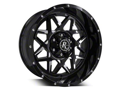 HD Off-Road Wheels Caliber Gloss Black Milled 6-Lug Wheel; 20x10; -25mm Offset (16-24 Titan XD)