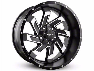 HD Off-Road Wheels SAW Gloss Black Milled Wheel; 22x10; -10mm Offset (16-24 Titan XD)
