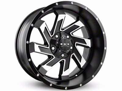 HD Off-Road Wheels SAW Satin Black Machined 6-Lug Wheel; 22x12; -44mm Offset (16-24 Titan XD)