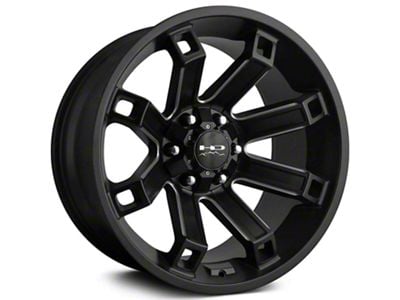 HD Off-Road Wheels Hollow Point Satin Black Milled 6-Lug Wheel; 20x10; -35mm Offset (22-24 Tundra)