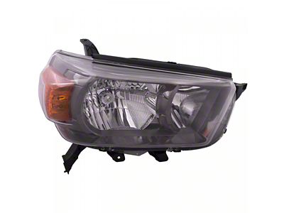 Headlights Depot Halogen Headlight; Passenger Side (10-13 4Runner Limited, SR5 w/ Trail Package)