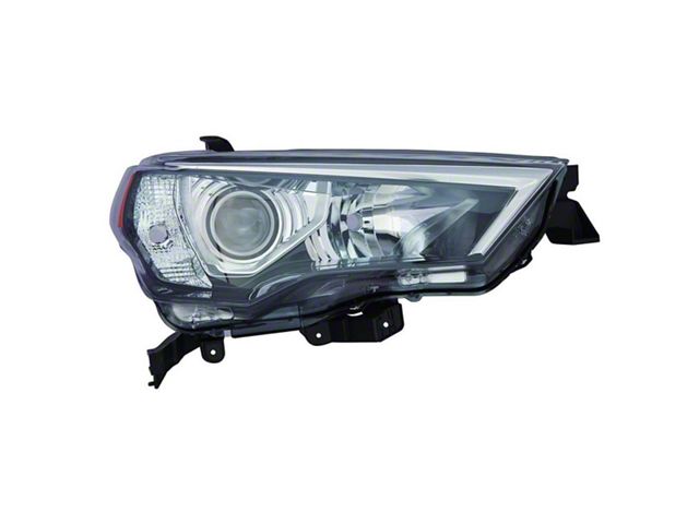 Headlights Depot Headlight; Passenger Side; Black Housing; Clear Lens (14-20 4Runner)