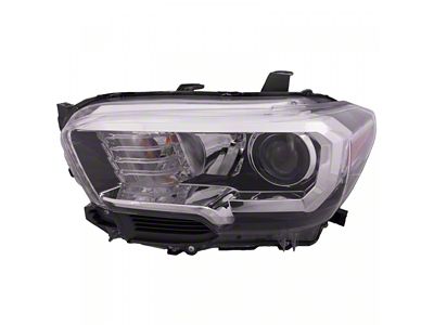 Headlights Depot Halogen Headlight; Driver Side (16-17 Tacoma)