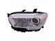 Headlights Depot Headlight; Driver Side; Chrome Housing; Clear Lens (16-18 Tacoma)