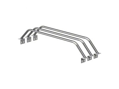 Heavy Metal Off-Road 9-Inch Triple Bed Bars; Bare Steel (05-25 Frontier)