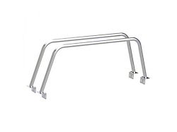 Heavy Metal Off-Road 23-Inch Double Bed Bars; Bare Steel (04-15 Titan)