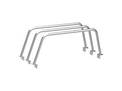 Heavy Metal Off-Road 23-Inch Triple Bed Bars; Bare Steel (04-15 Titan)