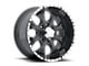 HELO HE791 MAXX Gloss Black Machined 6-Lug Wheel; 17x9; 18mm Offset (03-09 4Runner)