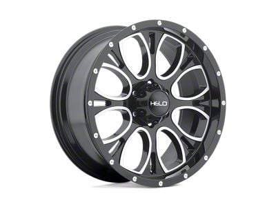 HELO HE879 Gloss Black Machined 6-Lug Wheel; 16x8; 0mm Offset (03-09 4Runner)