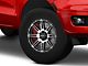 HELO HE900 Gloss Black Machined 6-Lug Wheel; 17x9; -12mm Offset (03-09 4Runner)