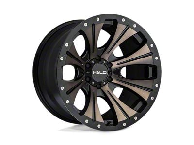 HELO HE901 Satin Black Dark Tint 6-Lug Wheel; 18x9; 18mm Offset (03-09 4Runner)