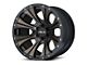 HELO HE901 Satin Black Machined with Dark Tint 6-Lug Wheel; 20x9; 18mm Offset (03-09 4Runner)