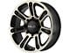 HELO HE904 Satin Black Machined with Dark Tint 6-Lug Wheel; 20x9; -12mm Offset (03-09 4Runner)