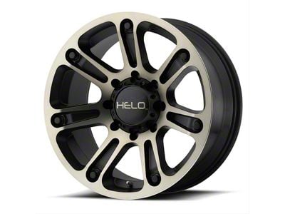 HELO HE904 Satin Black Machined with Dark Tint 6-Lug Wheel; 20x9; 18mm Offset (03-09 4Runner)