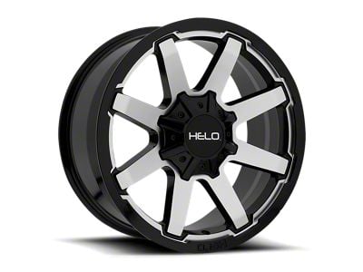 HELO HE909 Gloss Black Machined 6-Lug Wheel; 18x9; 0mm Offset (03-09 4Runner)