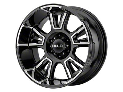 HELO HE914 Gloss Black Machined 6-Lug Wheel; 20x10; -18mm Offset (03-09 4Runner)