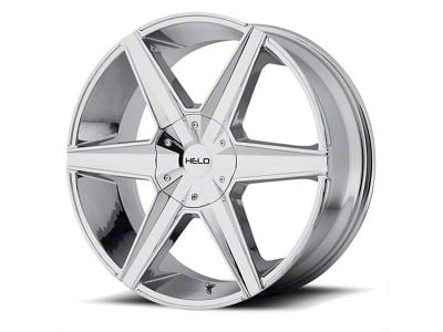 HELO HE887 Chrome 6-Lug Wheel; 22x9; 38mm Offset (04-15 Titan)