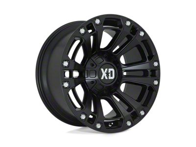 HELO HE887 Satin Black 6-Lug Wheel; 24x9.5; 38mm Offset (04-15 Titan)