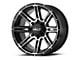 HELO HE900 Gloss Black Machined 6-Lug Wheel; 18x9; 0mm Offset (04-15 Titan)