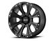 HELO HE901 Satin Black Machined with Dark Tint 6-Lug Wheel; 20x9; 18mm Offset (04-15 Titan)