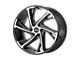 HELO HE903 Gloss Black Machined 6-Lug Wheel; 22x9; 30mm Offset (04-15 Titan)