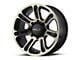 HELO HE904 Satin Black Machined with Dark Tint 6-Lug Wheel; 20x9; 18mm Offset (04-15 Titan)